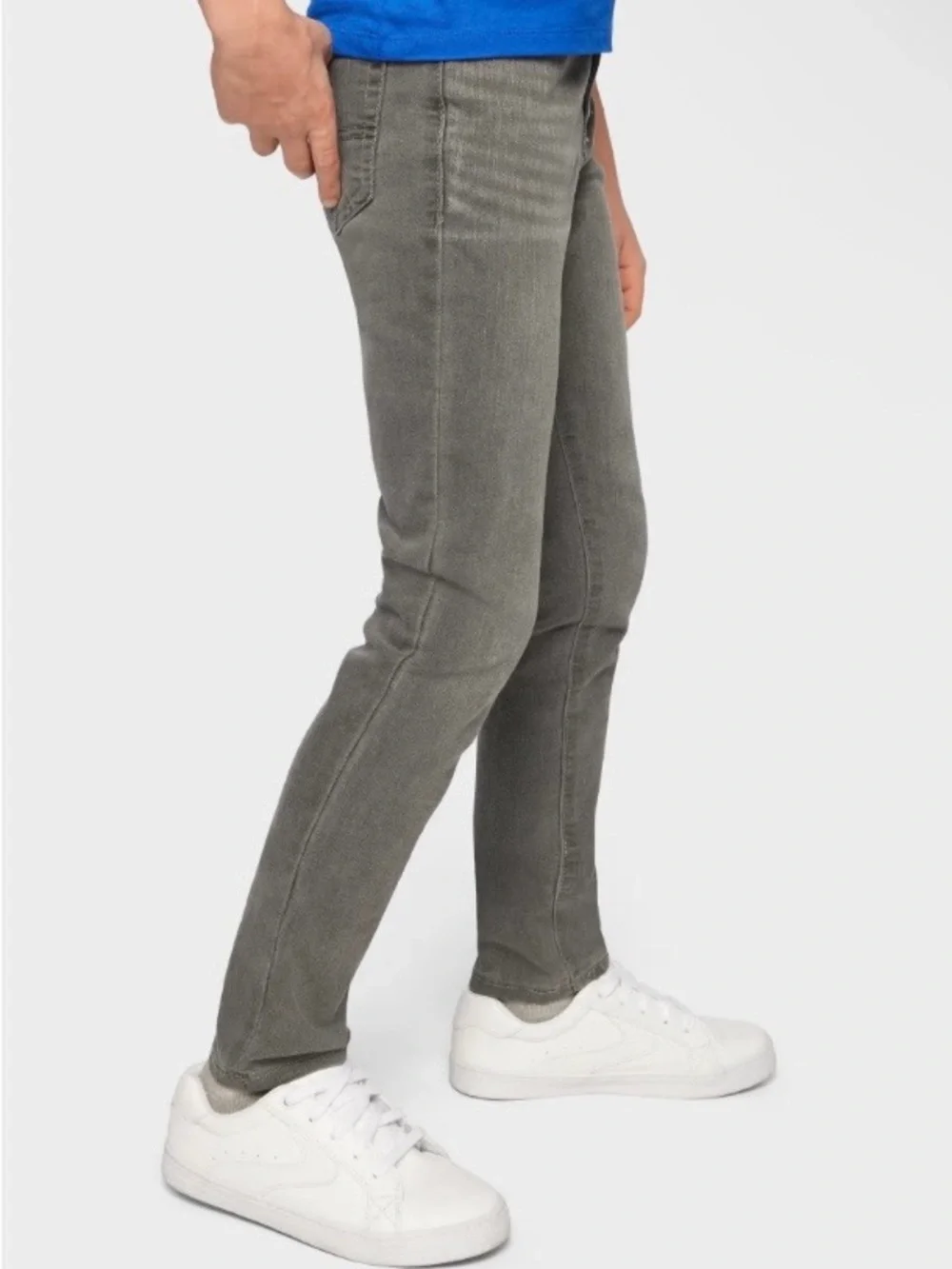 The Children’s Place Boys Gray Super Skinny Stretch Jeans Size 7